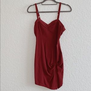 Free People Red Linen Dress